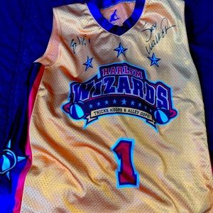 Signed Harlem Wizards Jersey